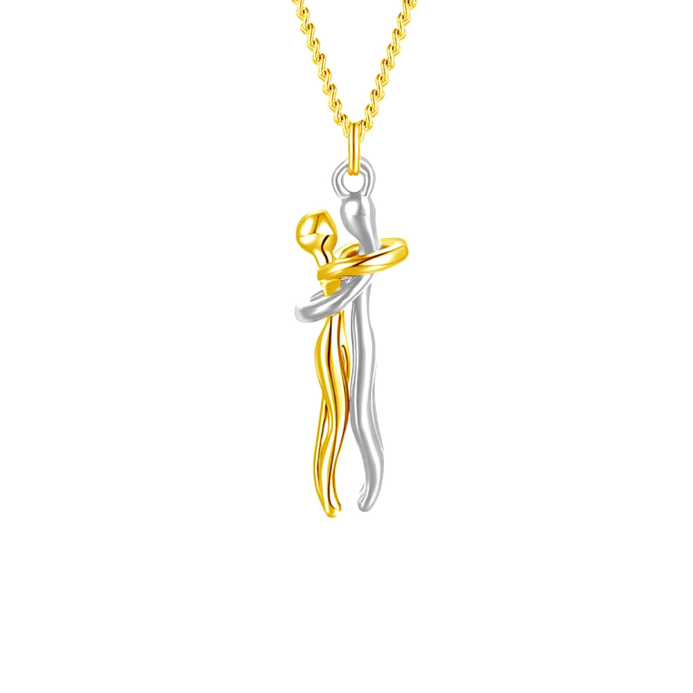 Embrace Forever – Adjustable Hugging Couple Pendant Necklace for Lovers